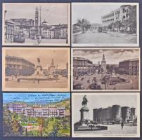 93 db RÉGI olasz városképes lap egy Pirano-i villamosos lappal / 93 pre-1945 Italian town-view postcards + one Slovenian Piran street view with tram