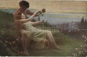 44 db RÉGI művészlap / 44 pre-1945 art postcards