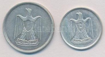 Szíria 1958. 25p Ag + 50p Ag T:2
Syria 1958. 25 Piastres Ag + 50 Piastres Ag C:XF