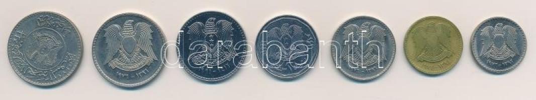 Szíria 1972-1996. 10p-2Ł (7xklf) T:1-,2
Syria 1972-1996. 10 Piastres - 2 Pounds (7xdiff) C:AU,XF