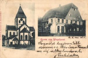 1900 Wagshurst, Gasthaus zum Engel, Kirche / guest house, church