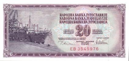 Jugoszlávia 1978. 10D, 20D, 50D, 100D, 500D, 1000D komplett sor! T:I