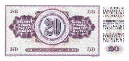 Jugoszlávia 1978. 10D, 20D, 50D, 100D, 500D, 1000D komplett sor! T:I