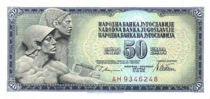 Jugoszlávia 1978. 10D, 20D, 50D, 100D, 500D, 1000D komplett sor! T:I