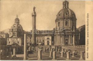 1909 Rome, Roma; Foro Traiano, avanzi della Basilica Ulpa