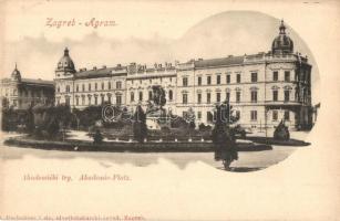 Zagreb, Agram, Zágráb; Akademicki trg / Akademie Platz / academy square