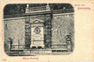 Semmering, Carl Ritter von Ghega Denkmal / monument