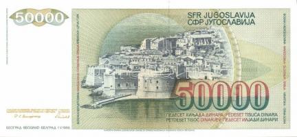 Jugoszlávia 1985-94. 5000D, 20.000D, 50.000D, 100.000D, 500.000D, 1000.000D, 2000.000D komplett sor!...