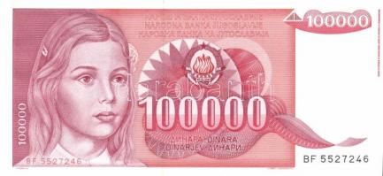 Jugoszlávia 1985-94. 5000D, 20.000D, 50.000D, 100.000D, 500.000D, 1000.000D, 2000.000D komplett sor!...