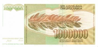 Jugoszlávia 1985-94. 5000D, 20.000D, 50.000D, 100.000D, 500.000D, 1000.000D, 2000.000D komplett sor!...