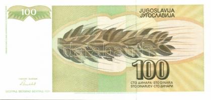 Jugoszlávia 1991. 100D, 500D, 1000D, 5000D T:I