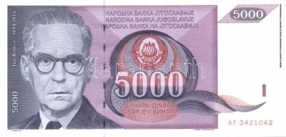 Jugoszlávia 1991. 100D, 500D, 1000D, 5000D T:I