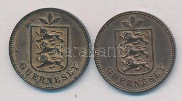 Guernsey 1885H 1d Br + 1889H 1d Br T:1-,2
Guernsey 1885H 1 Double Br + 1889H 1 Double Br C:AU,XF
K...