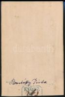 cca 1870 bilkei Bartóffy István fiatalkori keményhátú fotója, 10x6 cm