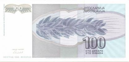 Jugoszlávia 1992. 100D, 500D, 1000D, 5000D, 10.000D, 50.000D komplett sor! T:I