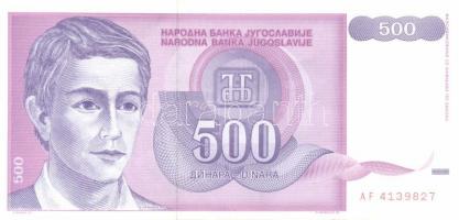 Jugoszlávia 1992. 100D, 500D, 1000D, 5000D, 10.000D, 50.000D komplett sor! T:I