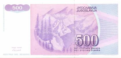 Jugoszlávia 1992. 100D, 500D, 1000D, 5000D, 10.000D, 50.000D komplett sor! T:I