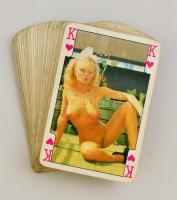 Erotikus francia kártya, pótolt lapokkal, 54 lap