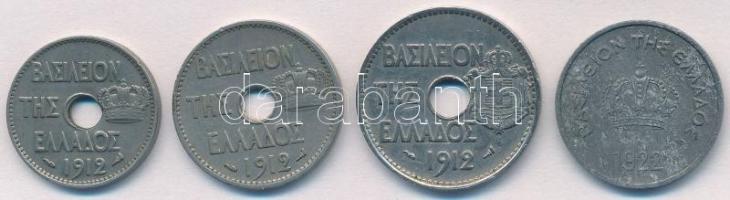 Görögország 1912. 5l Ni + 10l Ni + 20l Ni +1922. 10l Al T:2
Greece 1912. 5 Lepta Ni + 10 Lepta Ni +...