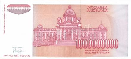 Jugoszlávia 1993. 100.000D, 500.000D, 1000.000D, 5000.000D, 10.000.000D, 50.000.000D, 100.000.000D, ...