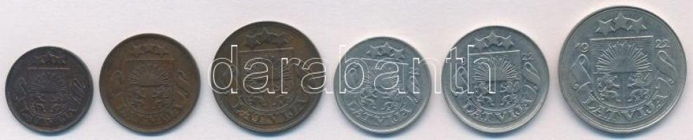 Lettország 1922. 1s-50s (6xklf) T:2
Latvia 1922. 1 Santims - 50 Santimu (6xdiff) C:XF