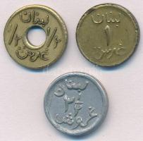 Libanon / II. Világháborús szükségpénz 1941. 1/2p sárgaréz + 1p sárgaréz + 2 1/2p Al T:2
Lebanon / ...