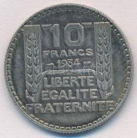 Franciaország 1934. 10Fr Ag T:2,2- patina France 1934. 10 Francs Ag C:XF,VF patina