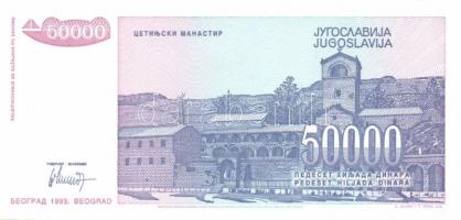 Jugoszlávia 1993. (reform kiadások) 5000D, 10.000D, 50.000D, 500.000D, 5000.000D, 50.000.000D, 500.0...