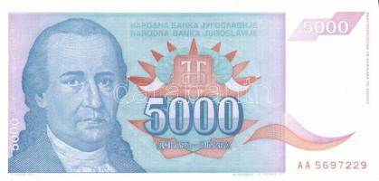 Jugoszlávia 1994. 10D, 100D, 1000D, 5000D, 50.000D, 500.000D egy kivételével komplett sor + 1994. 10...