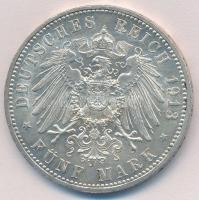 Német Államok / Poroszország 1913A 5M Ag "II. Vilmos" T:1-,2 ph.
German States / Prussia ...