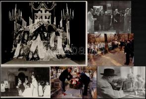 34 db fénykép Balogh Istvánról, a Nemzetgyűlés elnökéről, az FKGP politikusairól, 9x12 és 18x24 cm k...