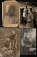 38 db vegyes katonai fotó az I. és II. világháborúból, 6×6 és 23×17 cm közötti méretekben