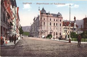 Innsbruck, Margarethenplatz mit Rudolfsbrunnen / square, fountain
