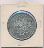 Nagy-Britannia 1942. 1/2C Ag "VI. György" T:2 kis patina 
Great Britain 1942. 1/2 Crown A...