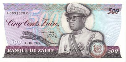 Zaire 1982-85. 5Z (2x) klf dátummal, 10Z,  50Z, 100Z, 500Z, 1000Z egy kivételével komplett sor! T:I