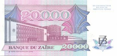 Zaire 1988-92. 50Z, 100Z, 500Z, 2000Z, 5000Z, 10.000Z, 20.000Z, 50.000Z, 100.000Z, 200.000Z, 500.000...