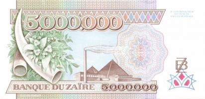 Zaire 1988-92. 50Z, 100Z, 500Z, 2000Z, 5000Z, 10.000Z, 20.000Z, 50.000Z, 100.000Z, 200.000Z, 500.000...