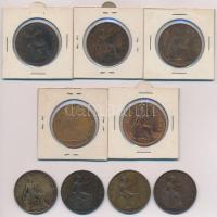 Nagy-Britannia 1897-1967. 1p Br (9x) T:1-3 Great Britain 1897-1967. 1 Penny Br (9x) C:UNC-F