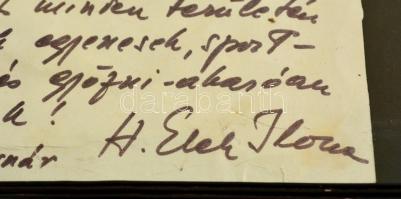 1975 H. Elek Ilona (1907-1988) kétszeres olimpiai bajnok, hatszoros világbajnok magyar tőrvívó saját...