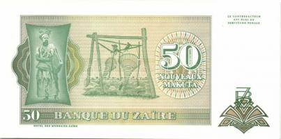 Zaire 1988-92. 1M, 5M, 10M, 50M, 1Z, 5Z, 10Z, 20Z, 50Z, 100Z sor T:I