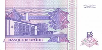 Zaire 1988-92. 1M, 5M, 10M, 50M, 1Z, 5Z, 10Z, 20Z, 50Z, 100Z sor T:I