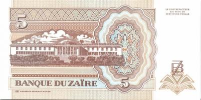 Zaire 1988-92. 1M, 5M, 10M, 50M, 1Z, 5Z, 10Z, 20Z, 50Z, 100Z sor T:I
