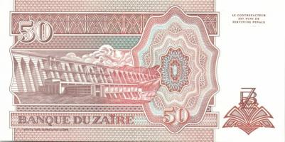 Zaire 1988-92. 1M, 5M, 10M, 50M, 1Z, 5Z, 10Z, 20Z, 50Z, 100Z sor T:I