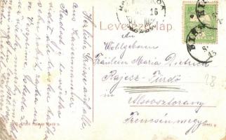 Kisbér, Báró Wenkcheim Béla szobor, emlékmű. W. L. (?) 2045. Haftl Kálmán kiadása (kopott sarkak / w...