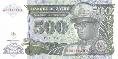 Zaire 1994-95. 200Z, 500Z, 1000Z T:I