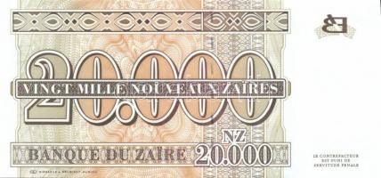 Zaire 1996. 20.000Z T:I