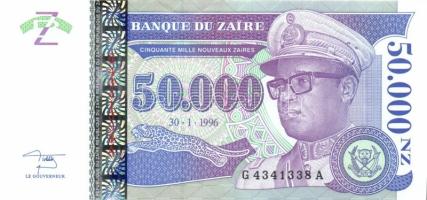 Zaire 1996. 50.000Z T:I