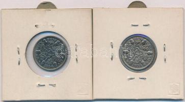 Nagy-Britannia 1934. 6p Ag "V. György" (2x) T:2-,3 
Great Britain 1934. 6 Pence Ag "...