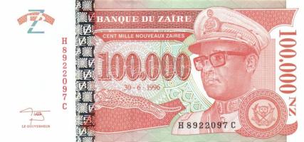 Zaire 1996. 100.000Z T:I