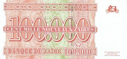 Zaire 1996. 100.000Z T:I